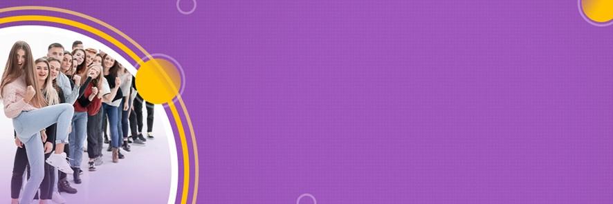 violet background