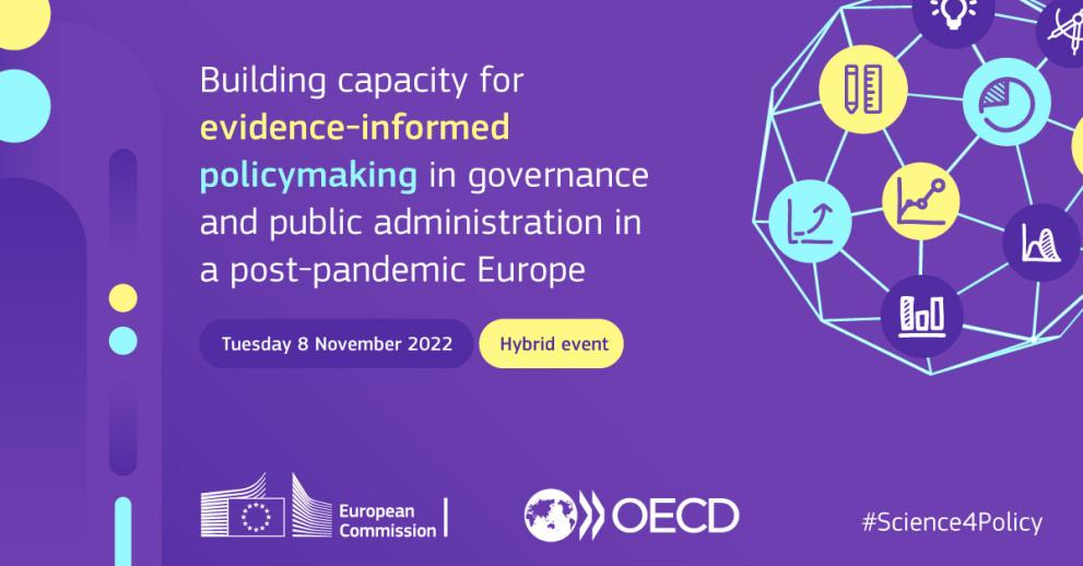 banner for Kick-Off Meeting: "Building capacity for evidence-informed policymaking in governance and public administration in a post-pandemic Europe"