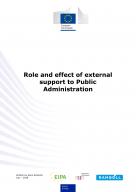 Role and effect of external support to public administration