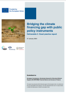 Bridging the climate financing gap with public policy instruments - Good practice report - cover
