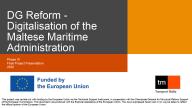 Thumbnail for the Digitalisation of the Maltese Maritime Administration report