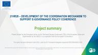 Thumbnail image for the Development of the coordination mechanism to support e-governance policy coherence publication page