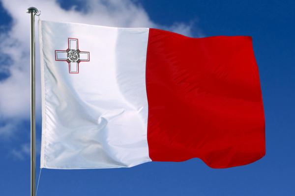 Flag of Malta with sky