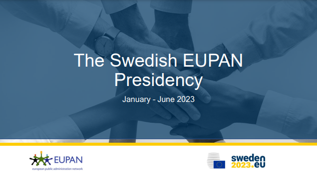 Day 1 - Priorities of the Swedish EUPAN Presidency cover